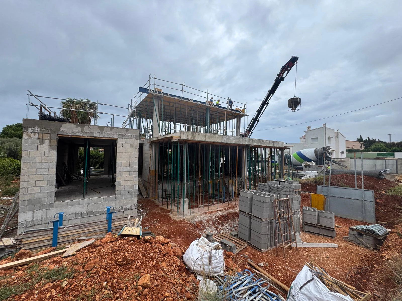 Proyecto de obra moderna en venta en Dénia