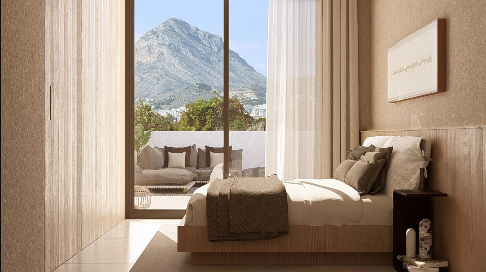 Apartamento bajo con terraza y jardín privado en Residencial Blooming Village Jávea.