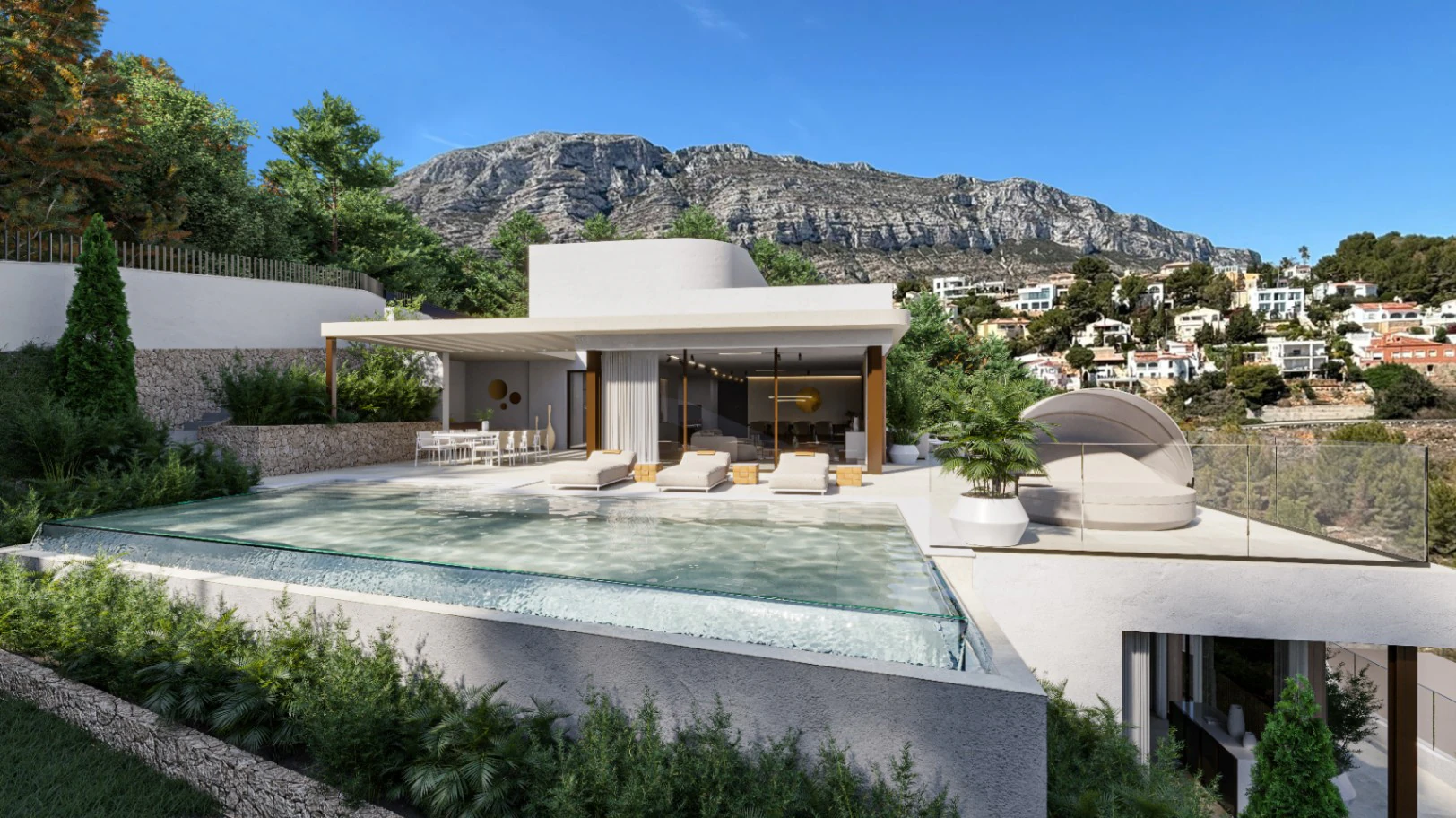 Proyecto de villa moderna con vistas al mar y al Montgó, Las Rotas, Dénia