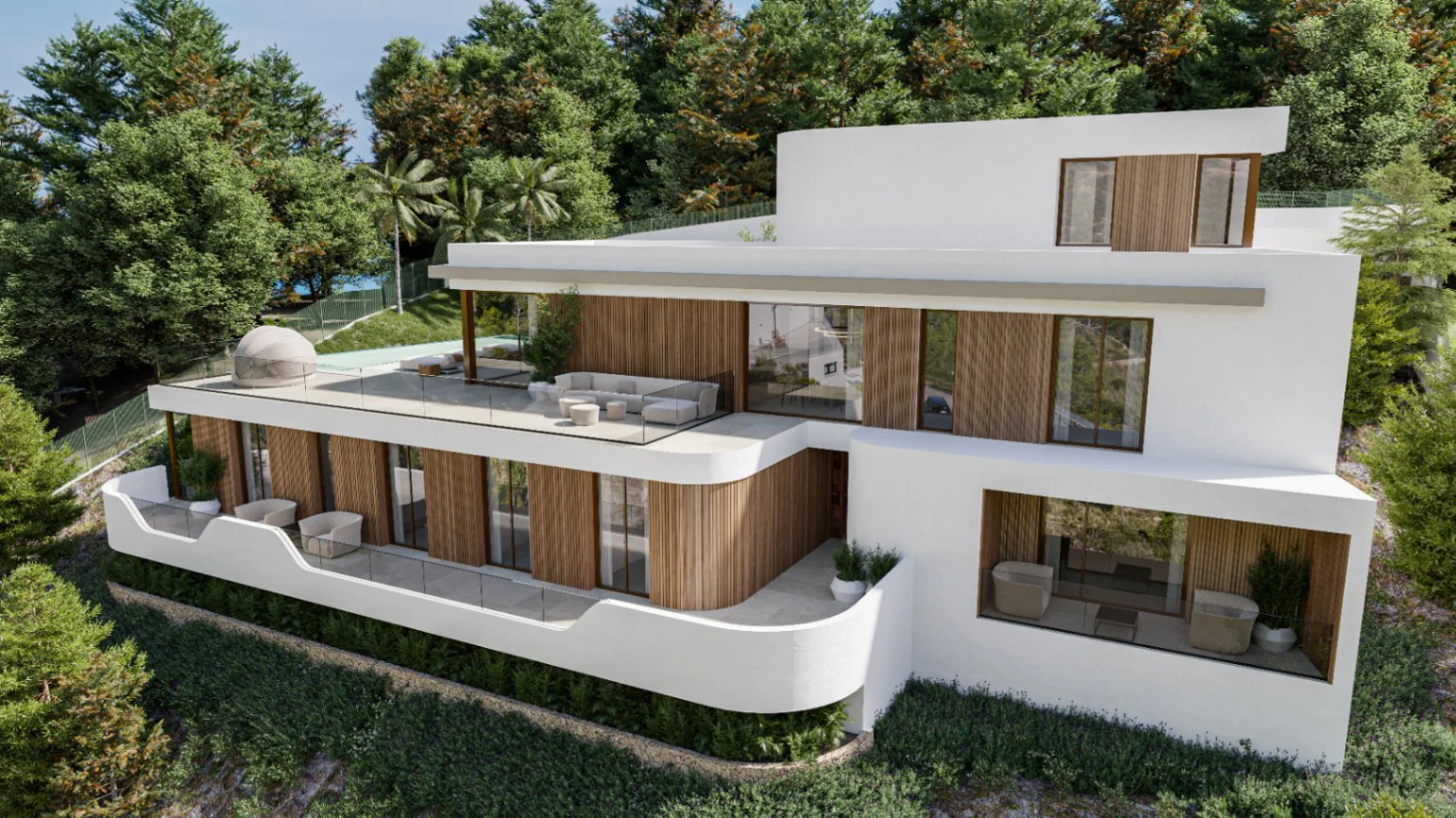 Proyecto de villa moderna con vistas al mar y al Montgó, Las Rotas, Dénia