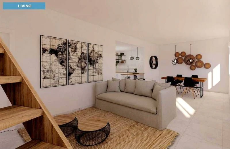 CASA DE PUEBLO POR REFORMAR CON DISEÑO IBICENCO A REALIZAR