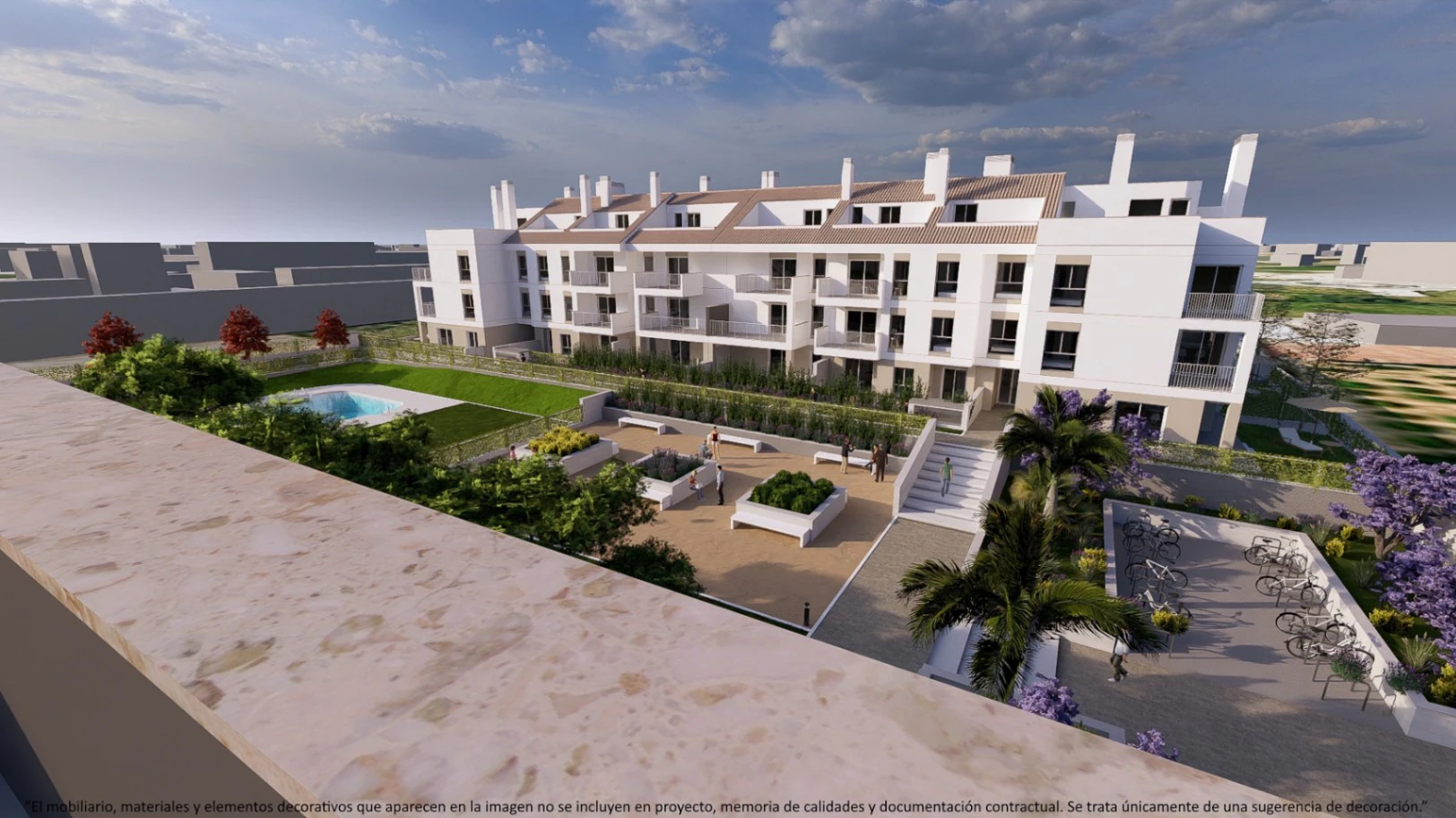 Apartamento bajo pasante en Residencial Los Pomelos.
