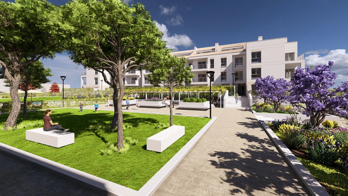 Apartamento de 2 dormitorios en Residencial Los Pomelos.