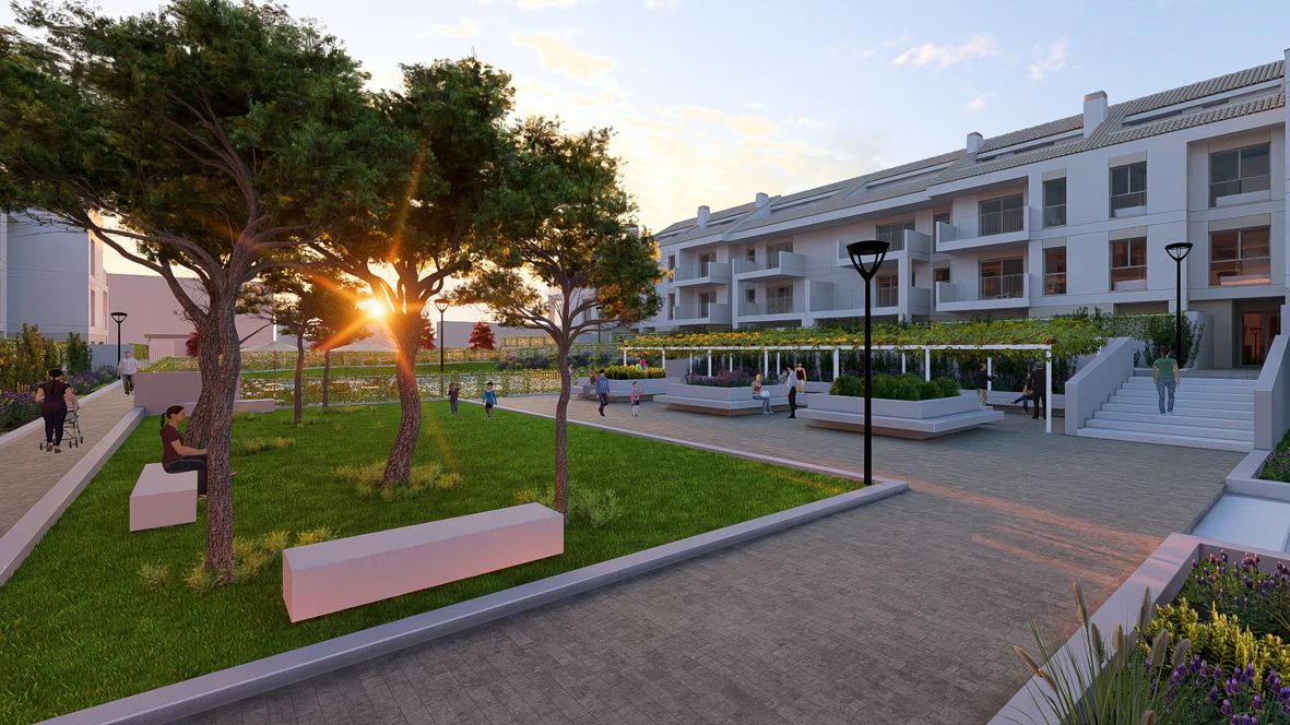 Apartamento de 2 dormitorios en Residencial Los Pomelos.