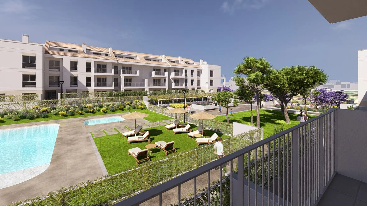 Apartamento de 2 dormitorios en Residencial Los Pomelos.