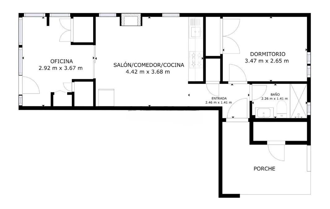 Apartamento de 1 habitación en La Sella, Pedreguer
