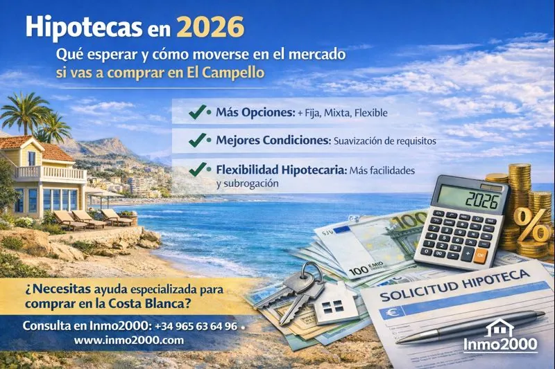 Hipotecas 2026 en El Campello: Euríbor y cómo negociar mejor