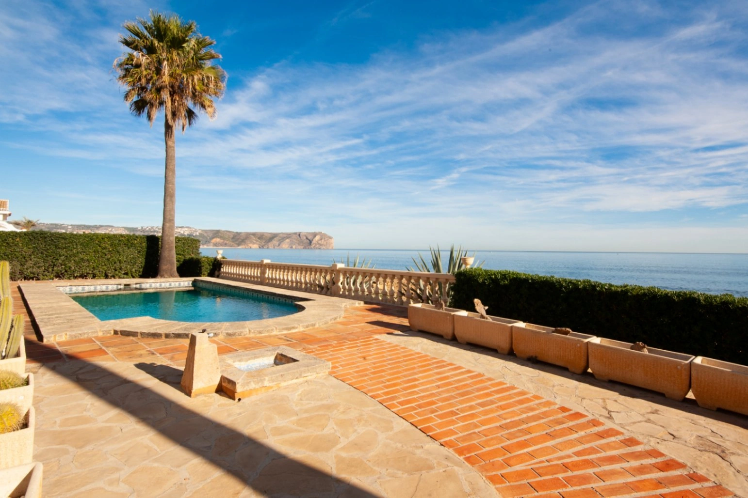 Mediterranean villa on the seafront