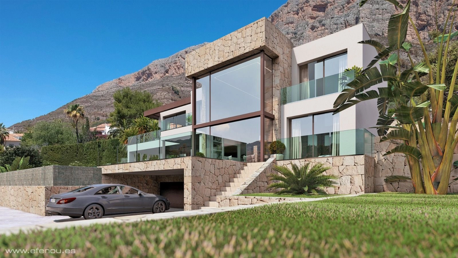 4642 - Villa moderne en construction dans la zone du Montgo à Javea