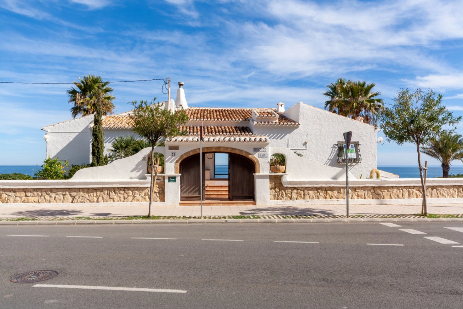 Mediterranean villa on the seafront