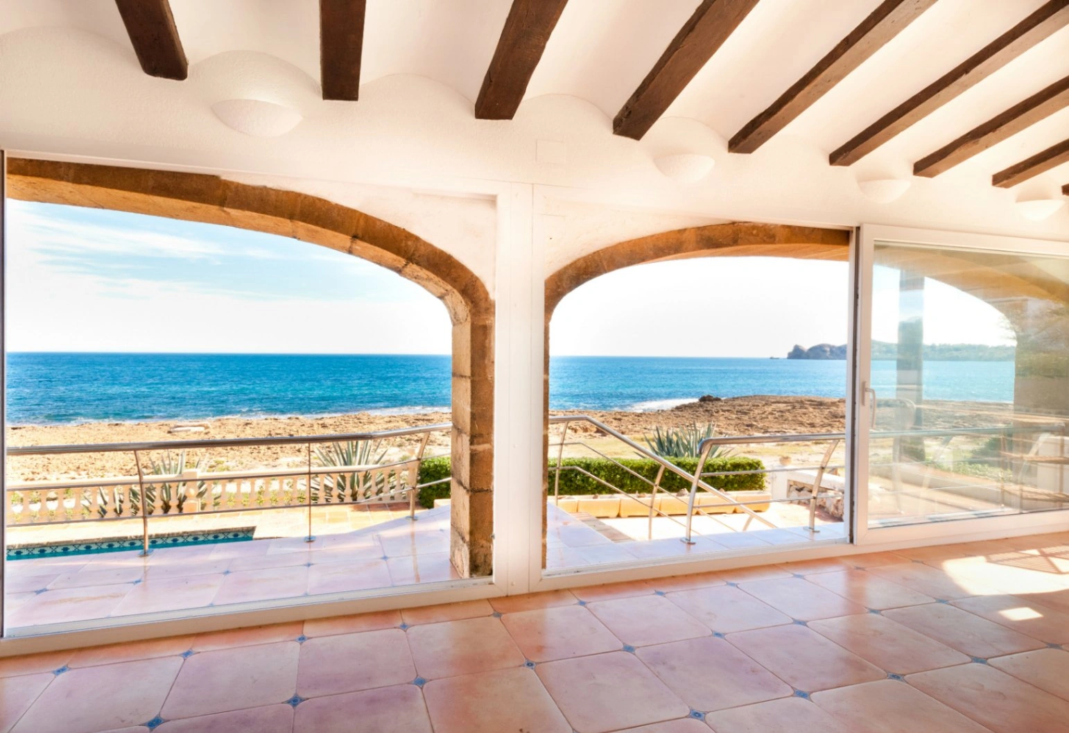Mediterranean villa on the seafront
