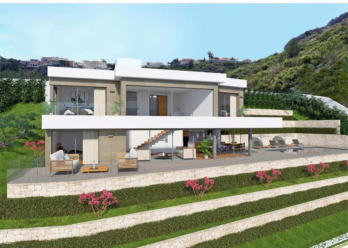 4507 - Villa de nueva construcción con vistas al mar a la Venta en Denia