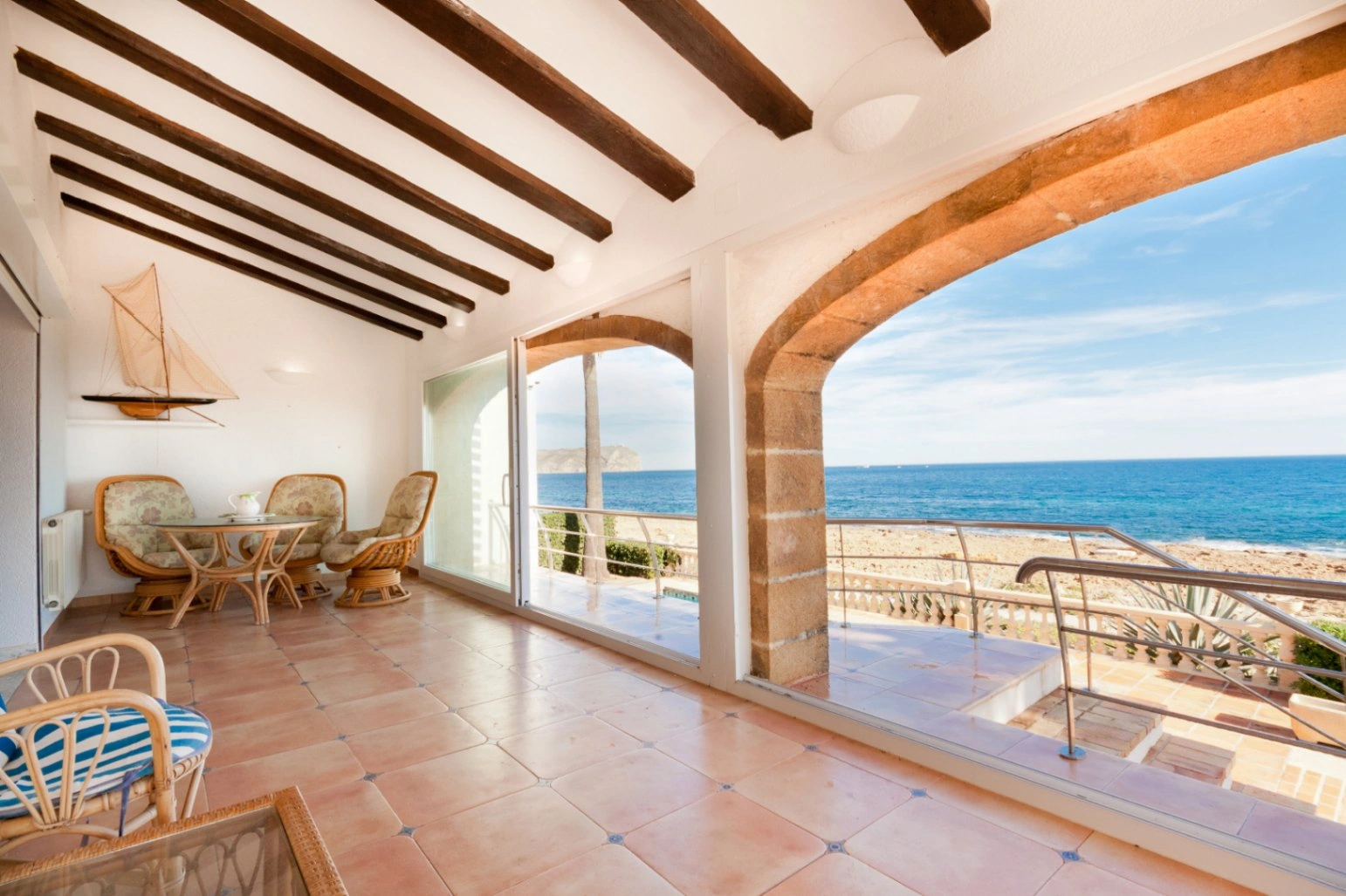 Mediterranean villa on the seafront