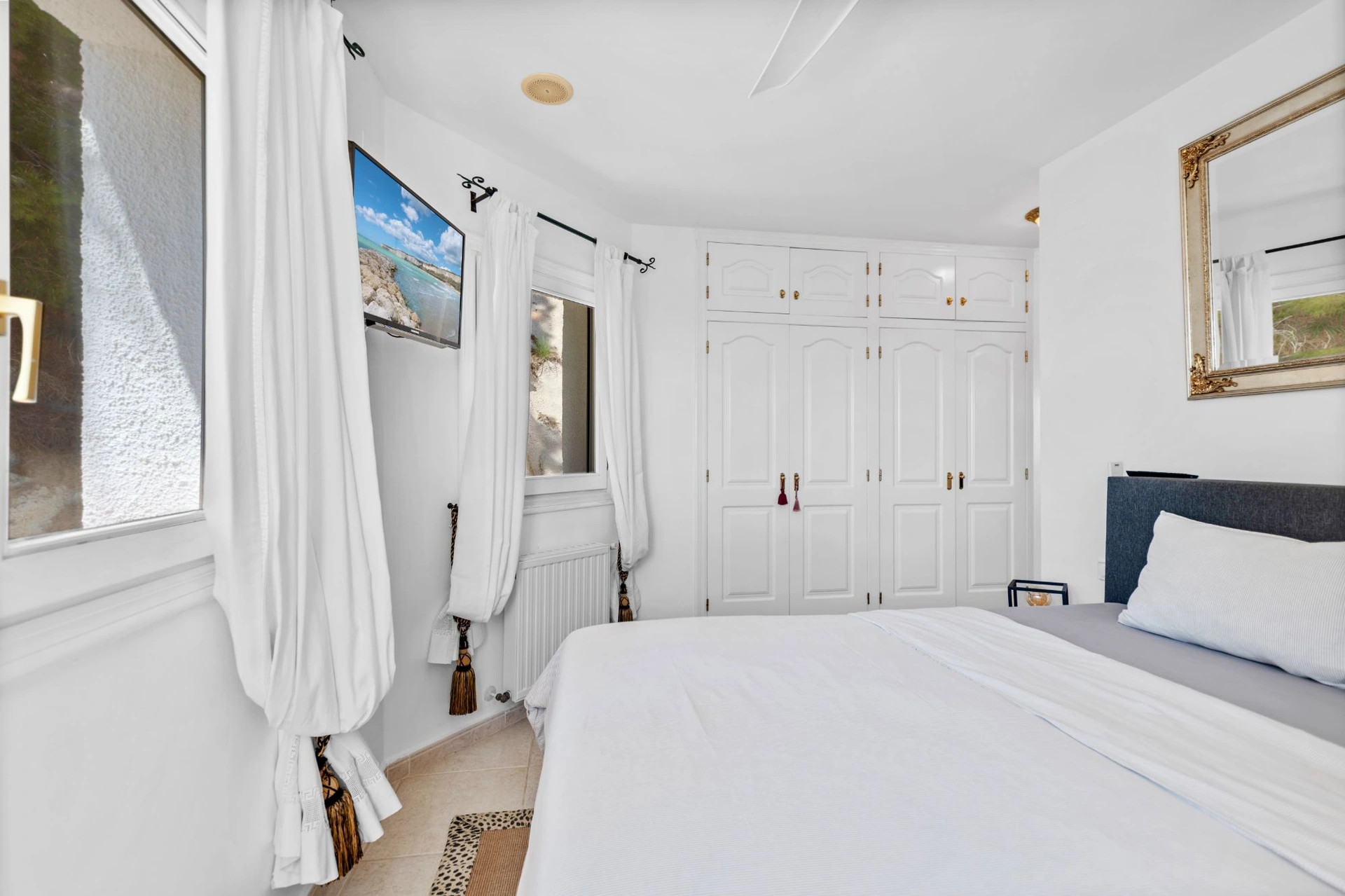 Villa con vistas al mar Mediterráneo con jacuzzi y sauna en venta en Moraira