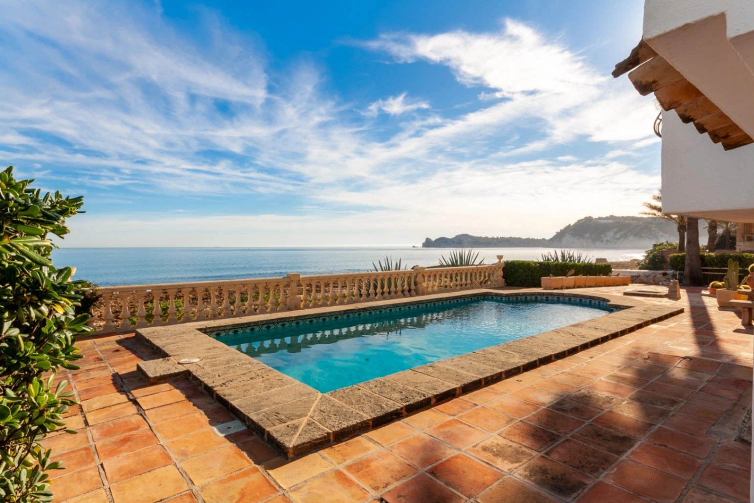 Mediterranean villa on the seafront