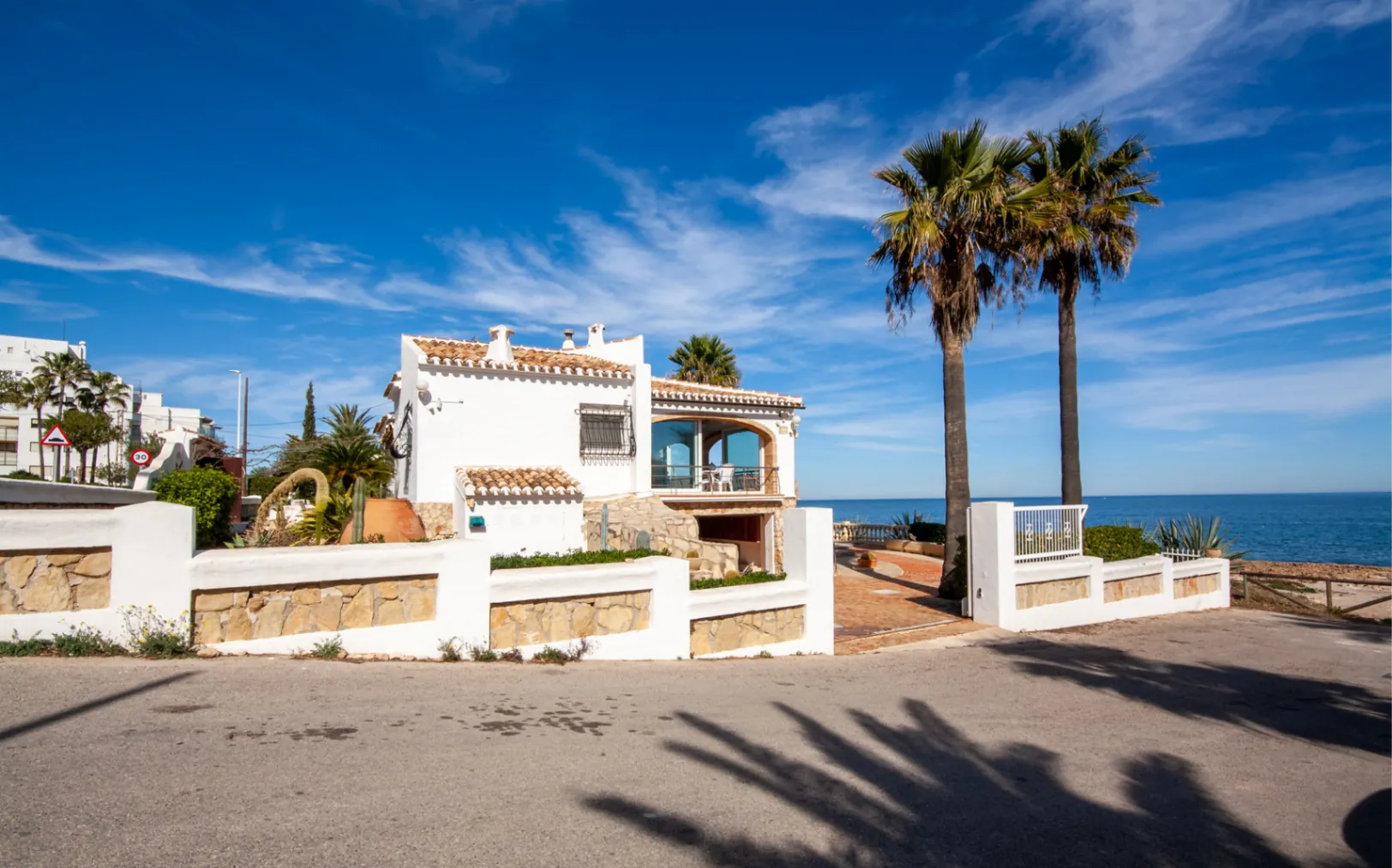 Mediterranean villa on the seafront