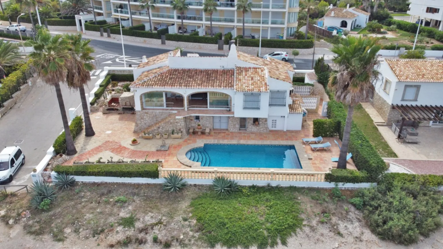 Mediterranean villa on the seafront