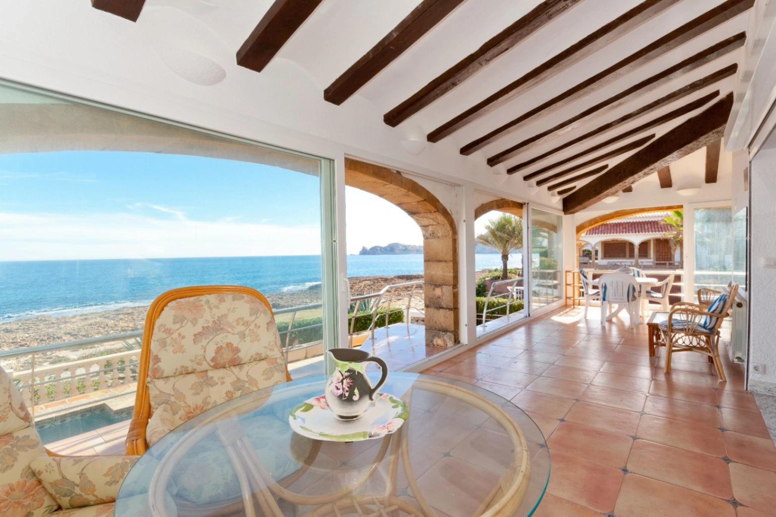 Mediterranean villa on the seafront