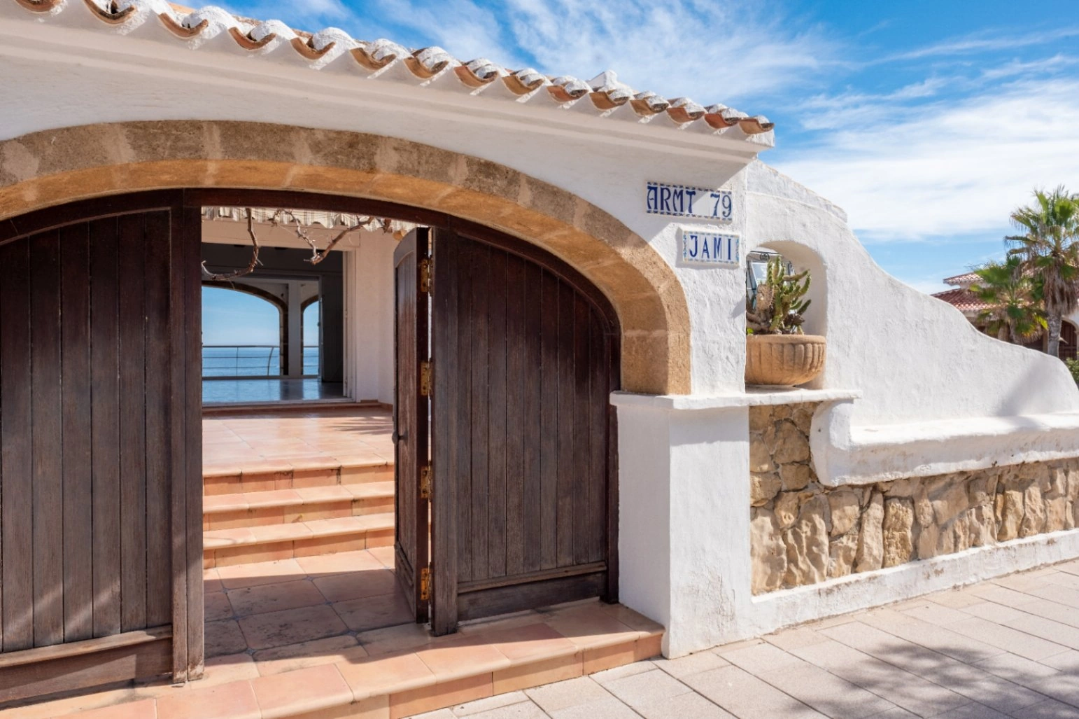Mediterranean villa on the seafront