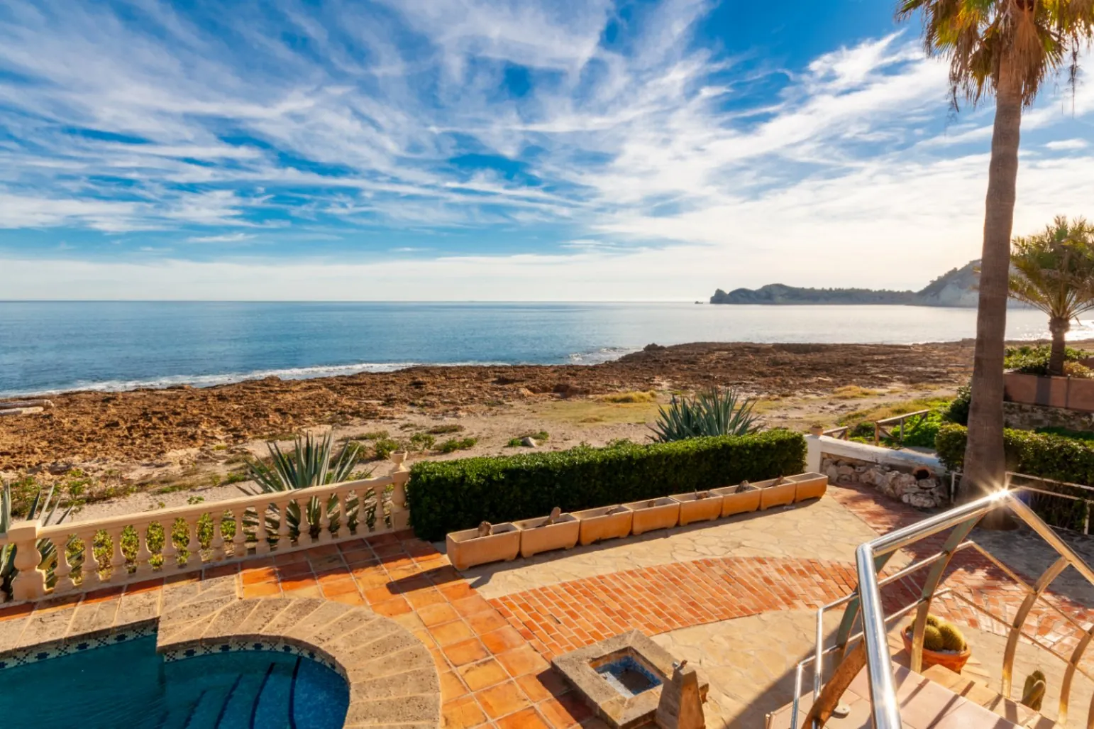 Mediterranean villa on the seafront