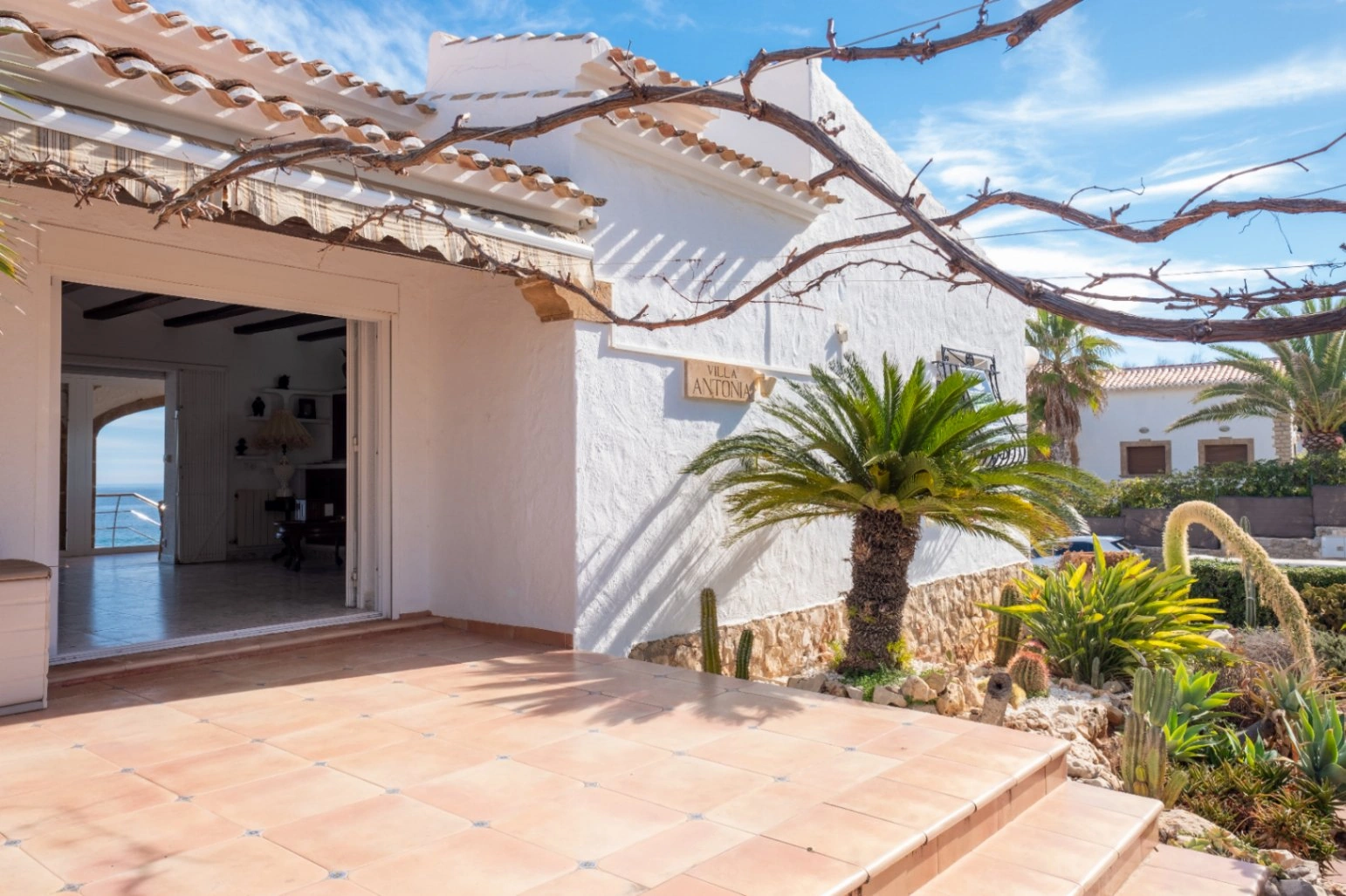 Mediterranean villa on the seafront