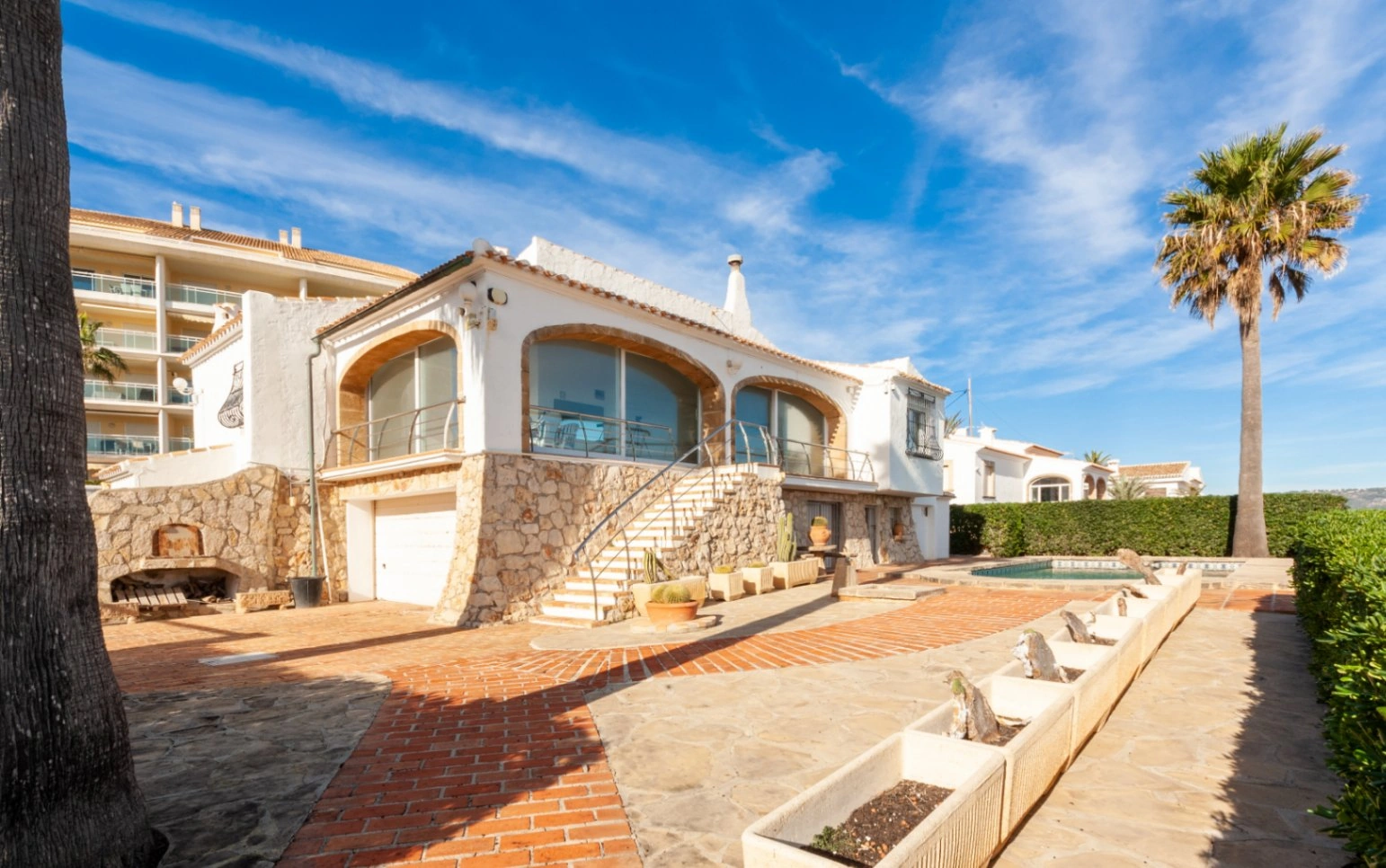 Mediterranean villa on the seafront
