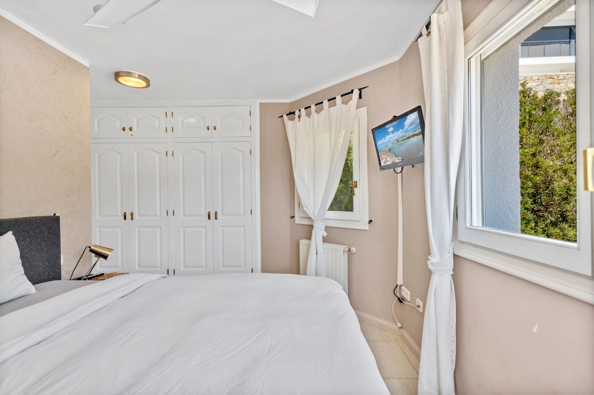 Villa con vistas al mar Mediterráneo con jacuzzi y sauna en venta en Moraira