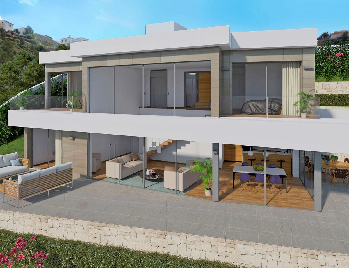 4507 - Villa de nueva construcción con vistas al mar a la Venta en Denia