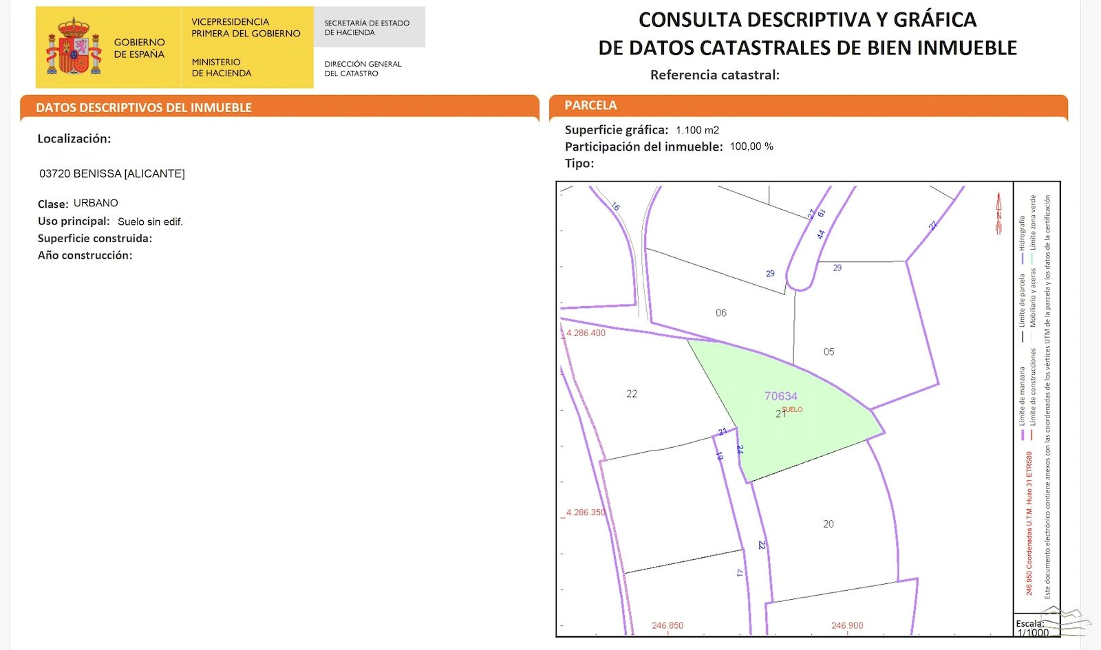 CR928103 - Parcela en venta en Benissa