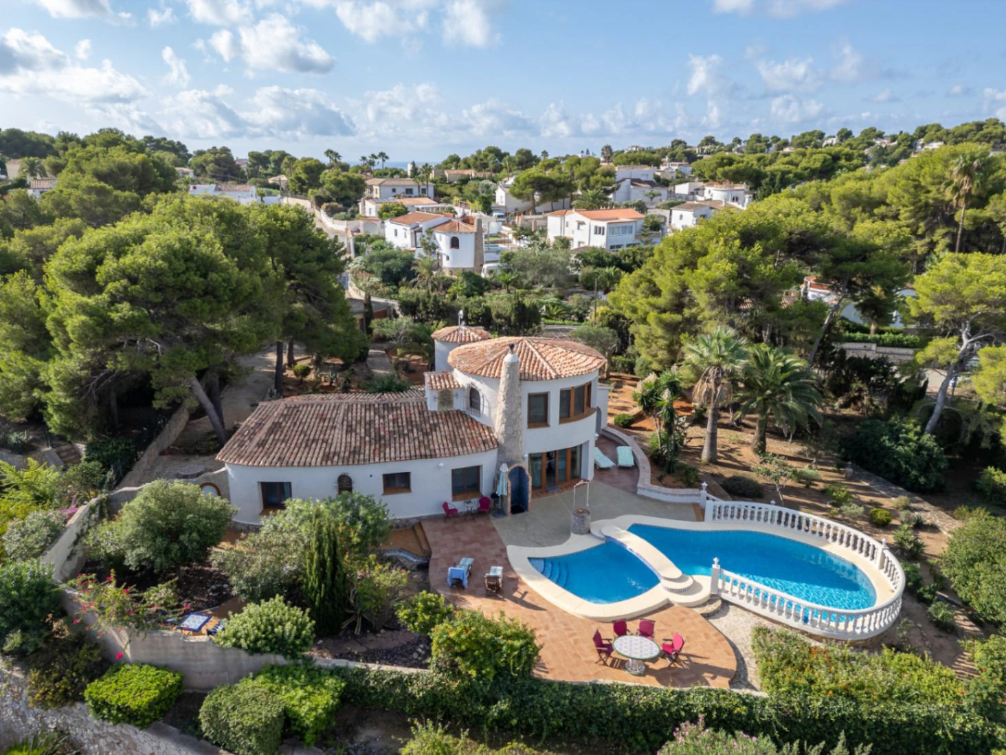 4653 - Villa with fantastic views of the sea and the island of Portichol in Jávea