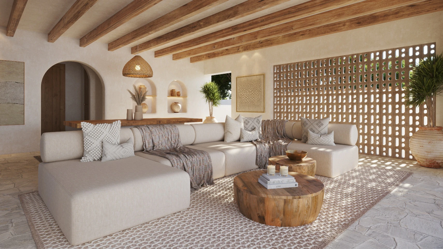 Villa Mediterránea al Estilo Ibiza con Vista al Montgó – Jávea