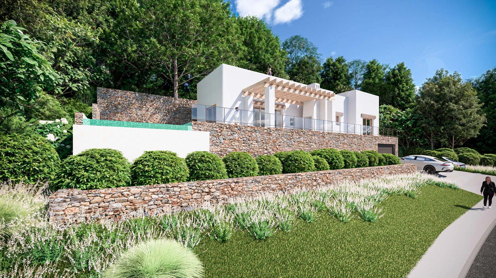 7100JAV - 7100JAV: Villa de nueva construcción de estilo ibicenco con licencia de obras a la venta en Jávea
