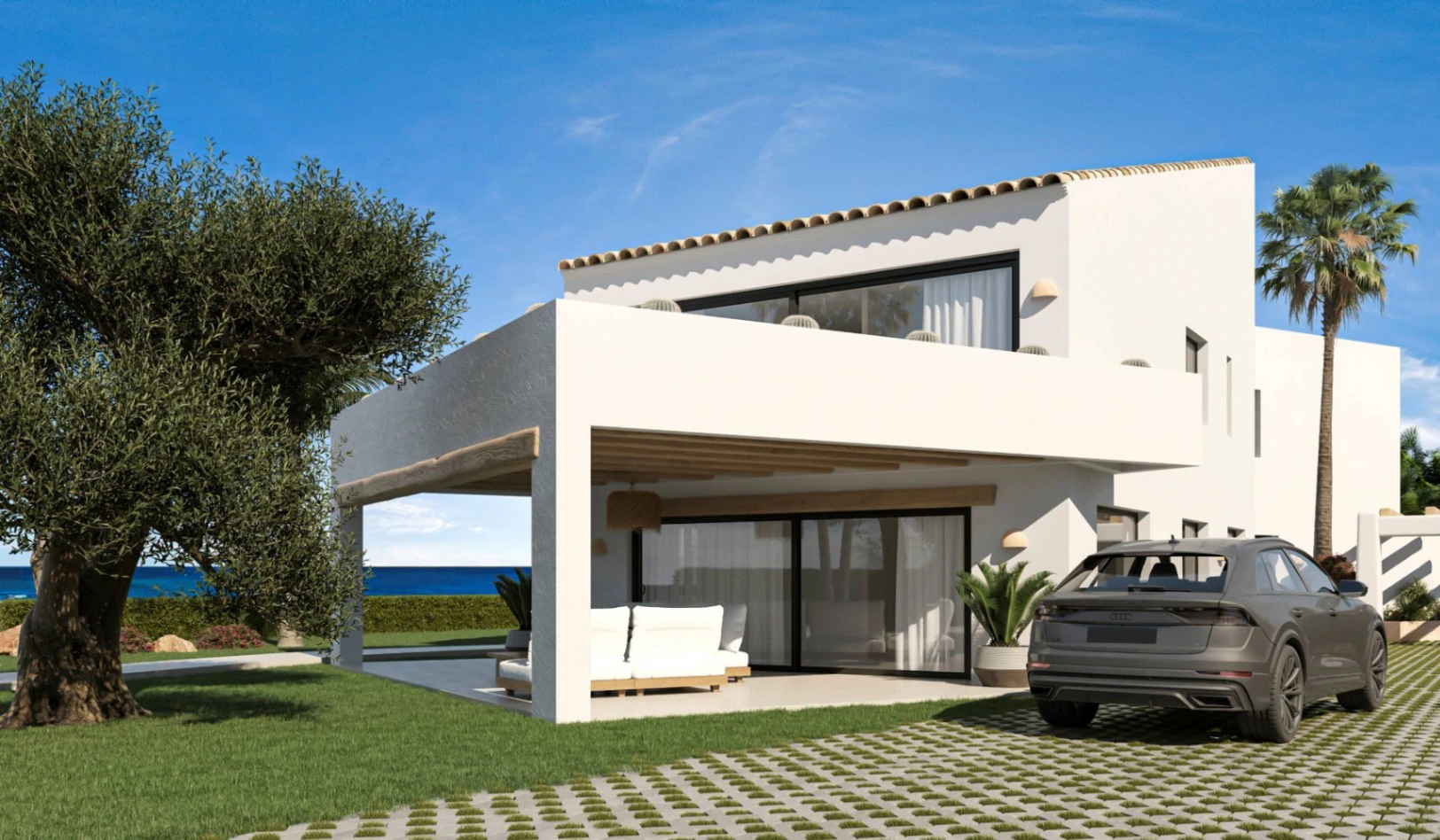 4657 - Villa de diseño en primera linea de mar, en Cala Blanca, Jávea