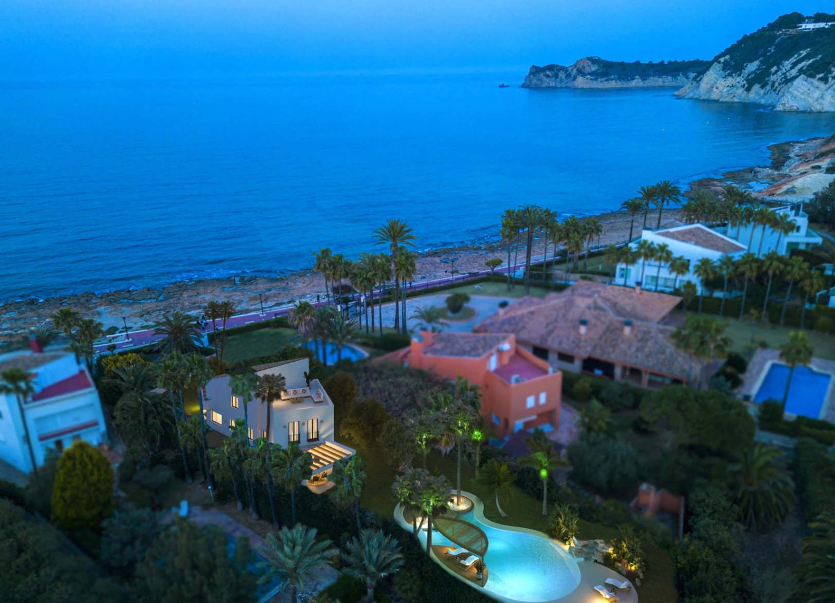4657 - Villa de diseño en primera linea de mar, en Cala Blanca, Jávea