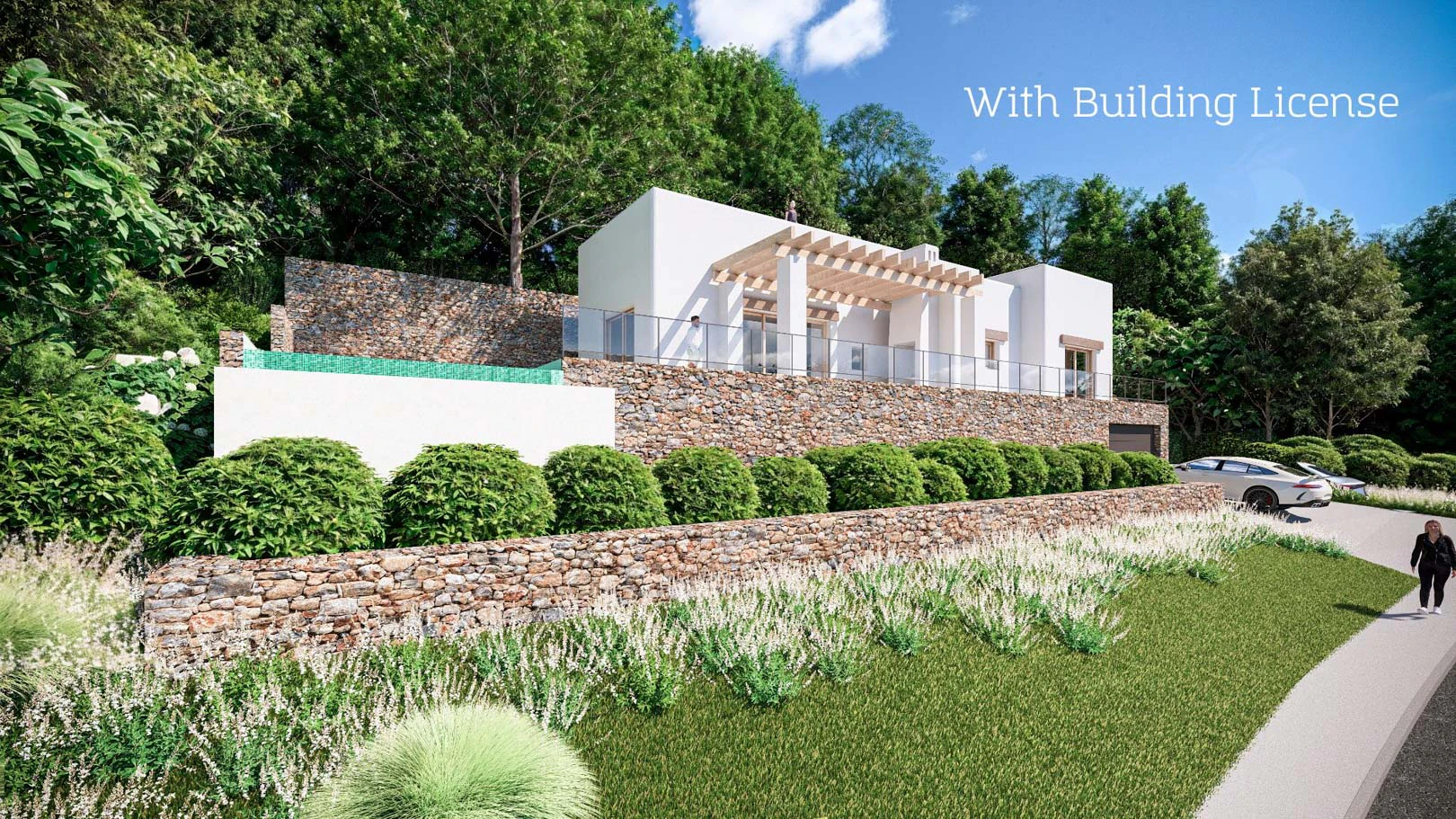 7100JAV - 7100JAV: Villa de nueva construcción de estilo ibicenco con licencia de obras a la venta en Jávea