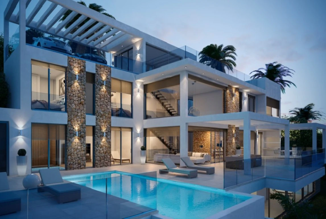 6294JAV - 6294JAV Villa moderna de nueva construcción en venta con vistas al mar en Jávea