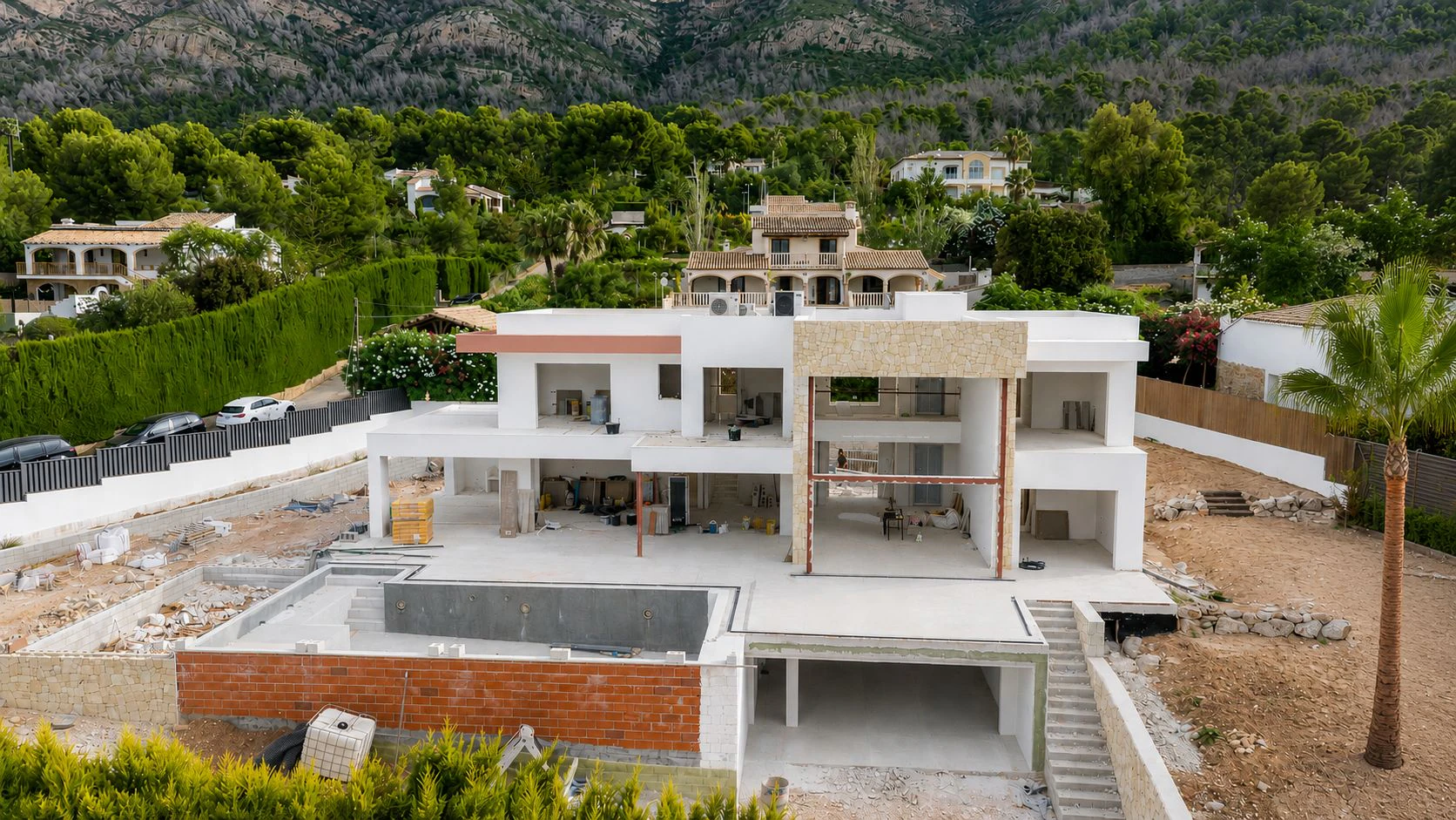 4642 - Espectacular y moderna villa en construccion en una demandada zona de Javea.