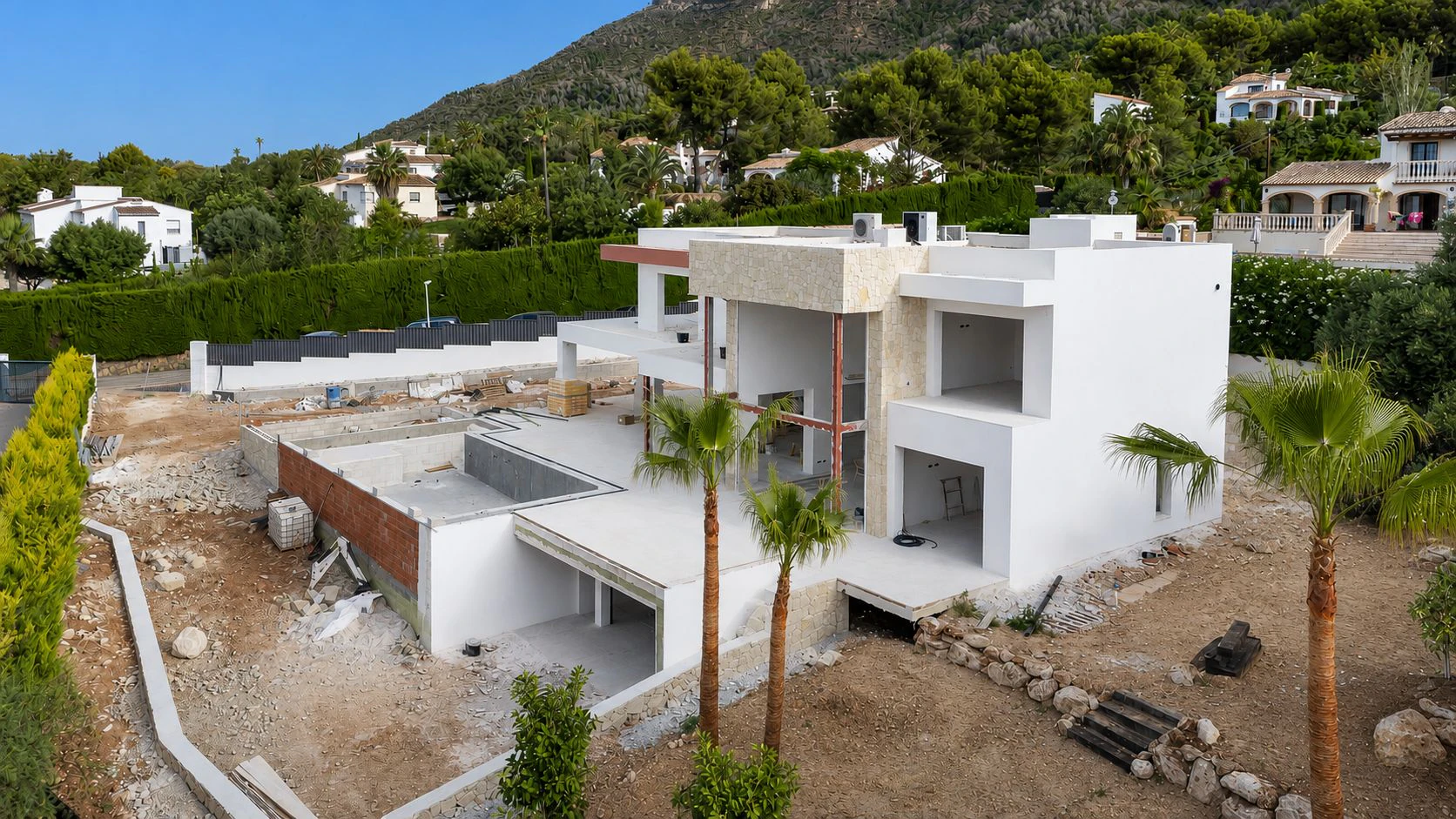 4642 - Espectacular y moderna villa en construccion en una demandada zona de Javea.