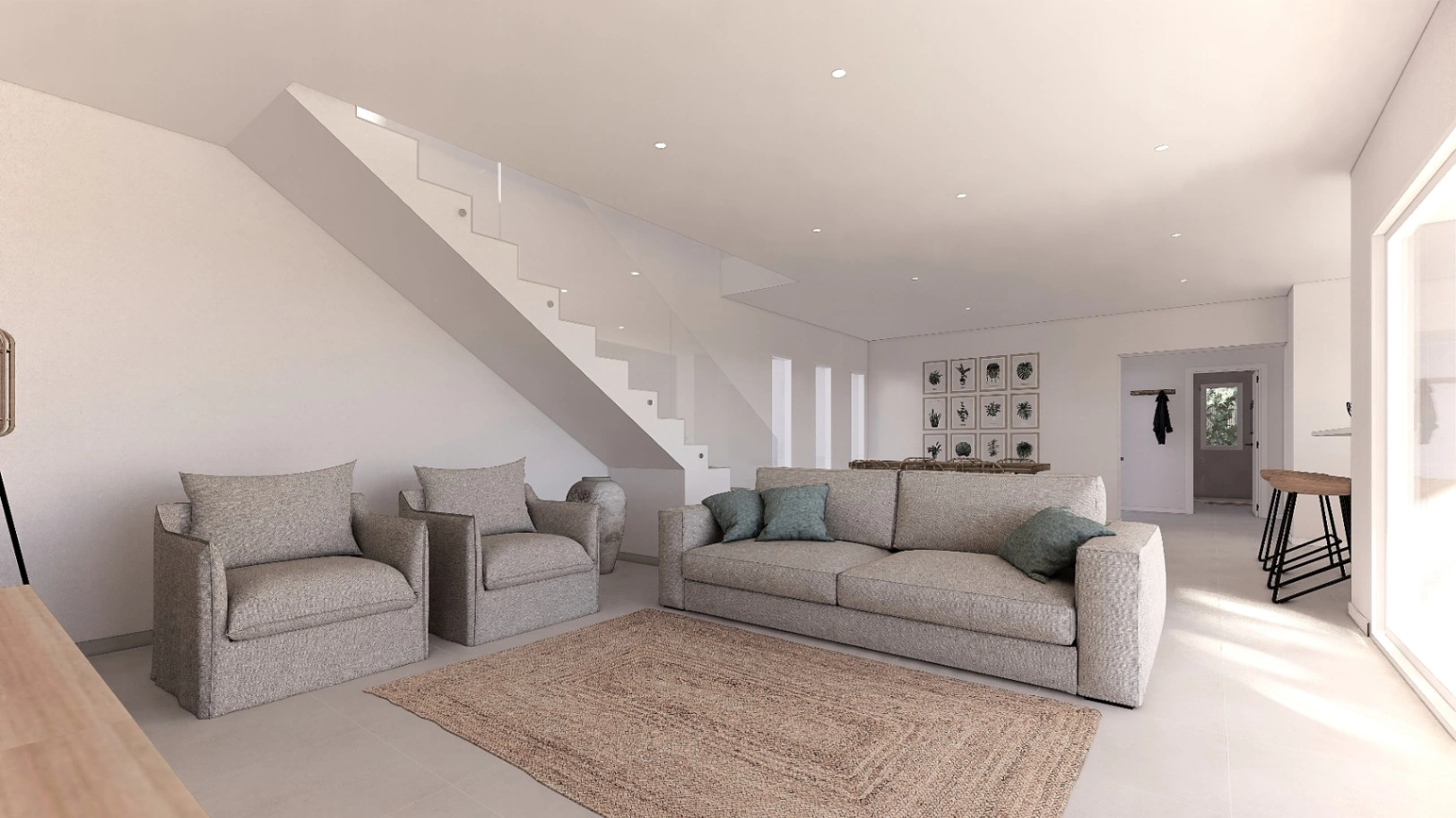 Proyecto de villa de estilo moderno y caminando al pueblo a la venta en Moraira