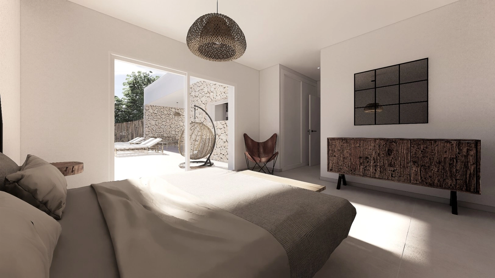 Proyecto de villa de estilo moderno y caminando al pueblo a la venta en Moraira