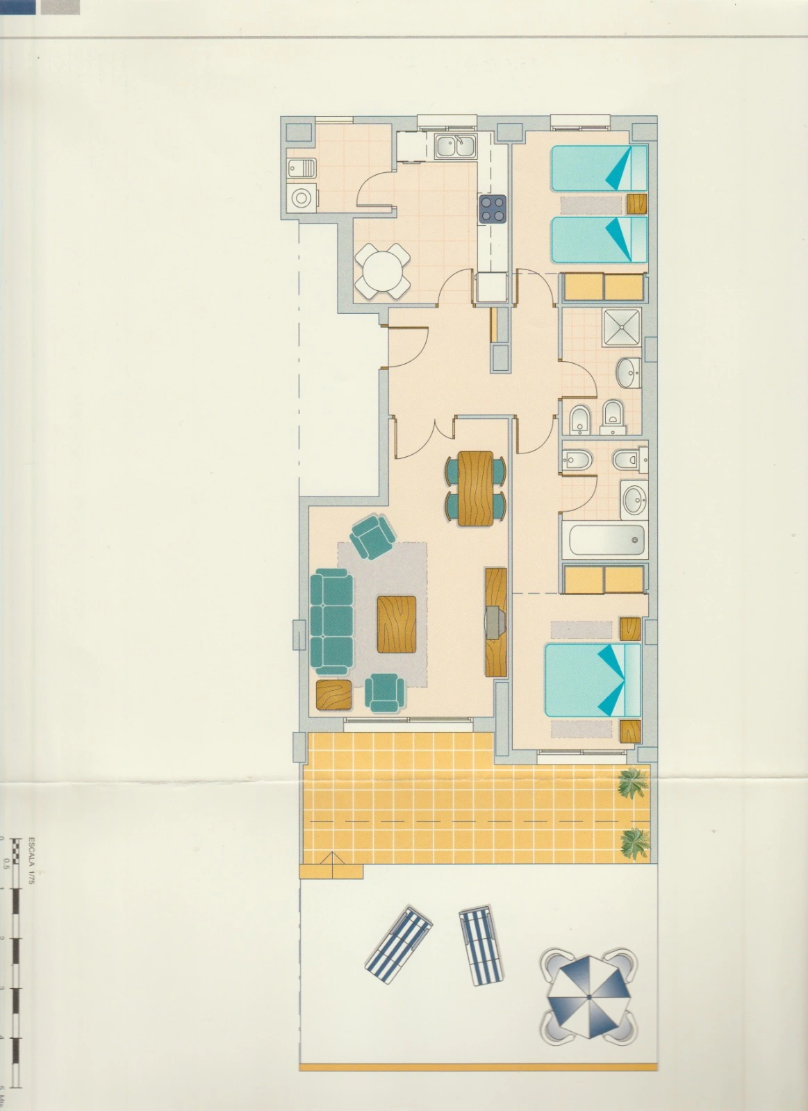 Apartamento cerca playa y centro en Dénia