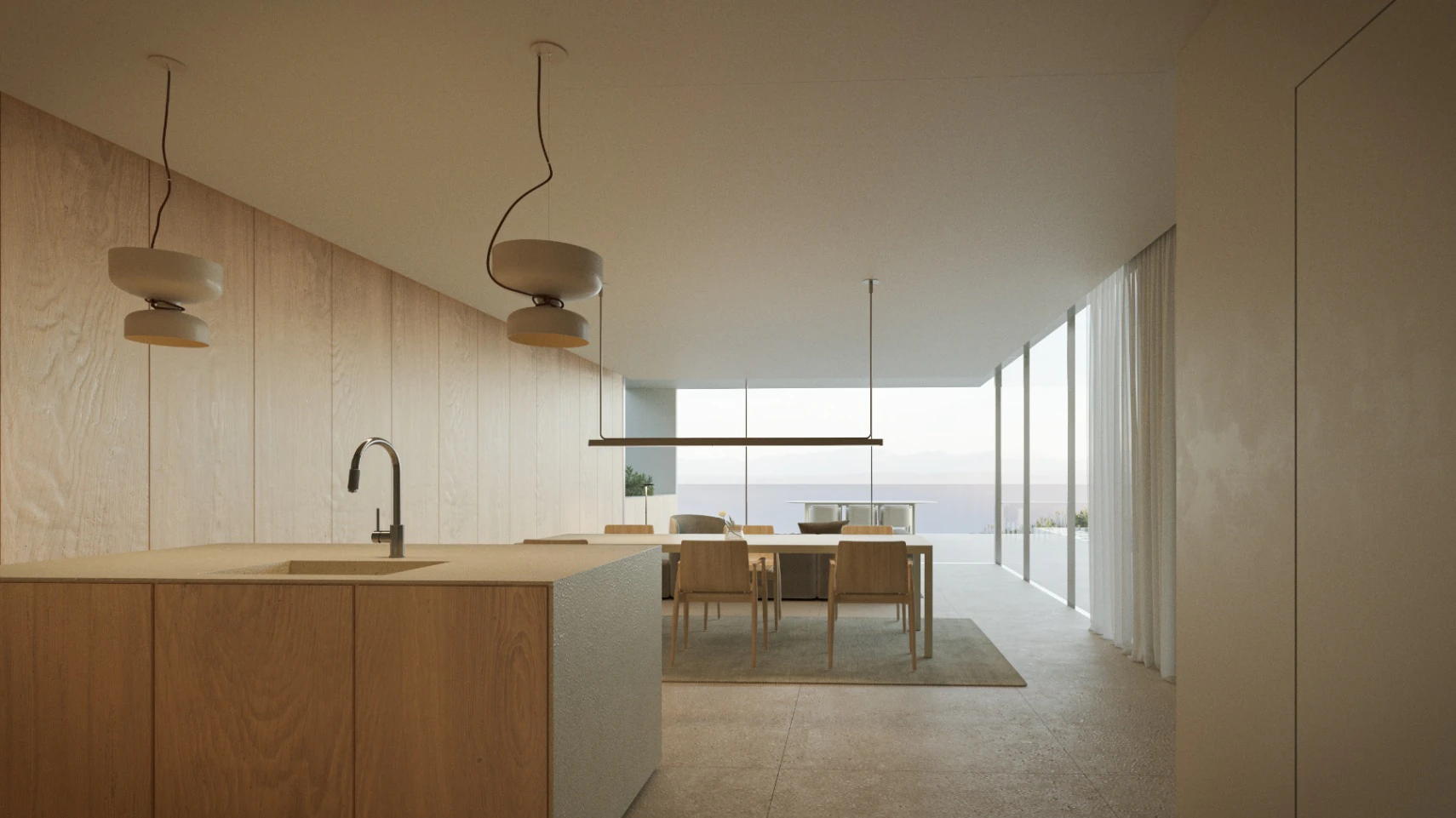 Proyecto de villa moderna de obra nueva con vistas panorámicas al mar en Benissa costa