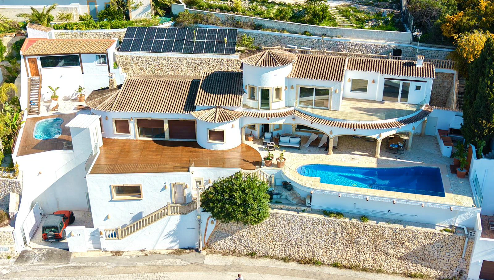 DEUX VILLAS + APPARTEMENT D'INVITÉS. MORAIRA. VUES SUR LA MER