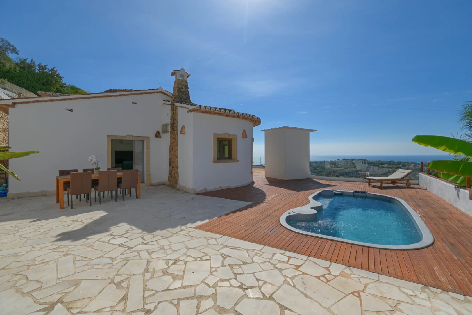 DEUX VILLAS + APPARTEMENT D'INVITÉS. MORAIRA. VUES SUR LA MER