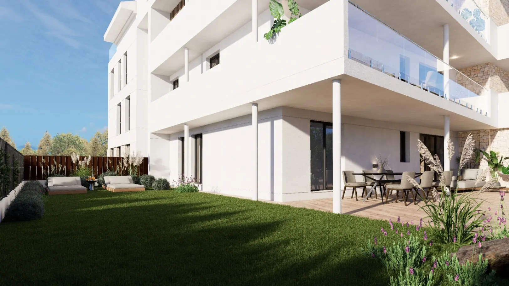 Appartement neuf au rez-de-chaussée, dans un emplacement exclusif.
