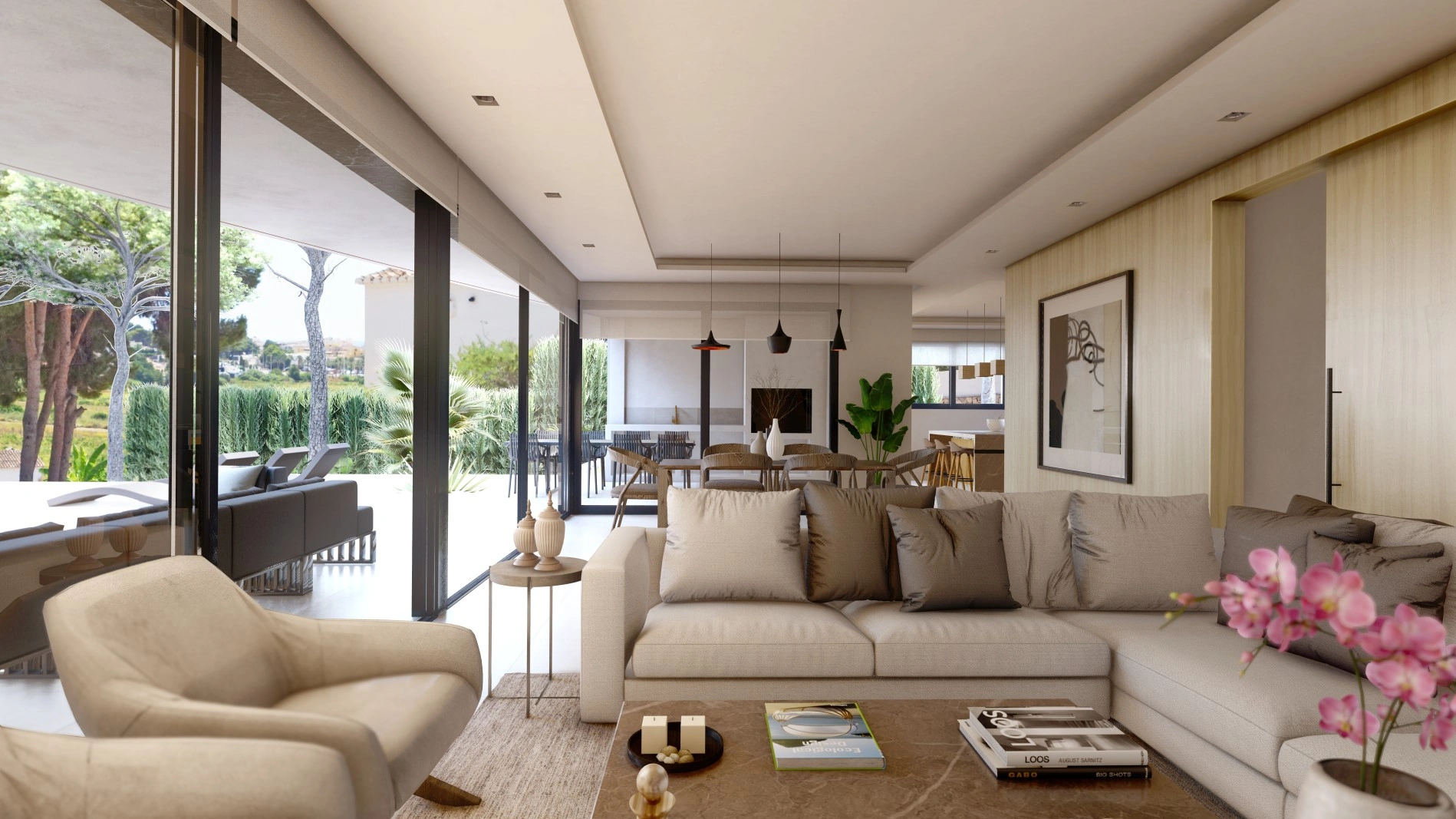 Villa moderna di nuova costruzione con vista mare in vendita a Moraira