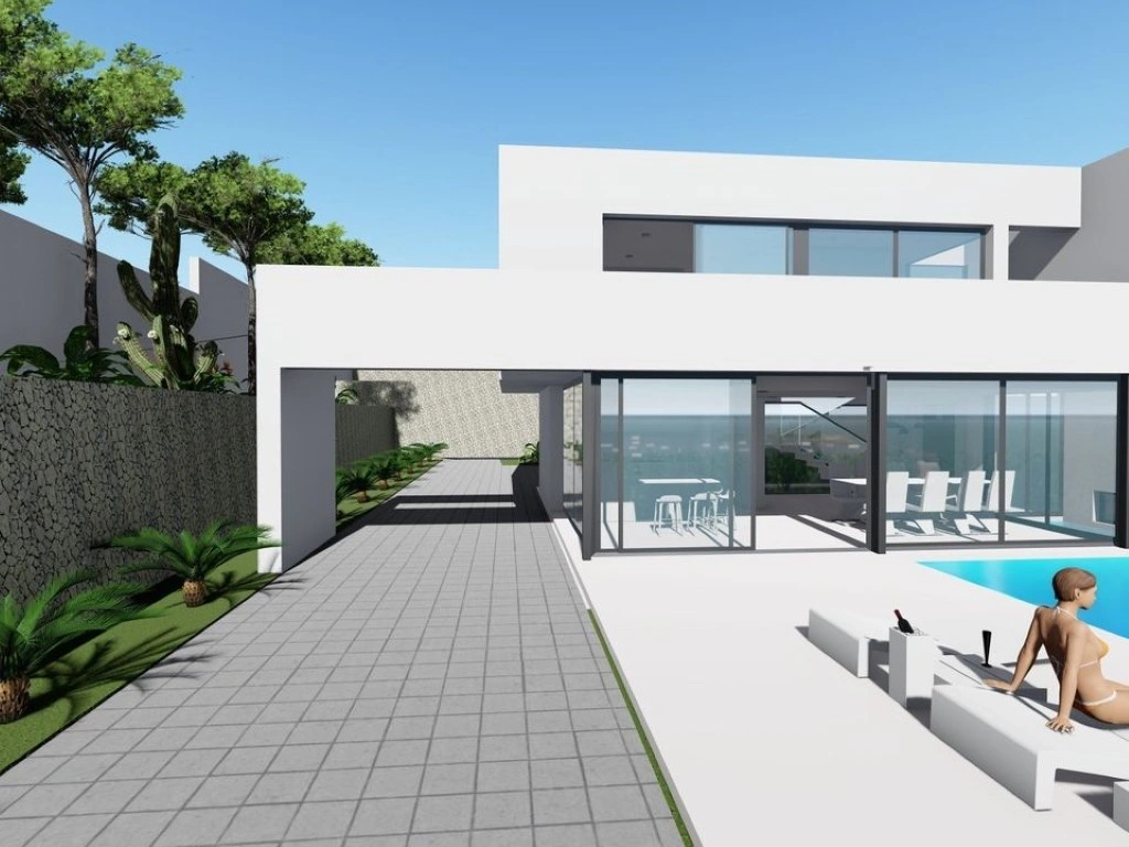 Moderna villa de nueva construcción con vistas al mar en venta en Calpe