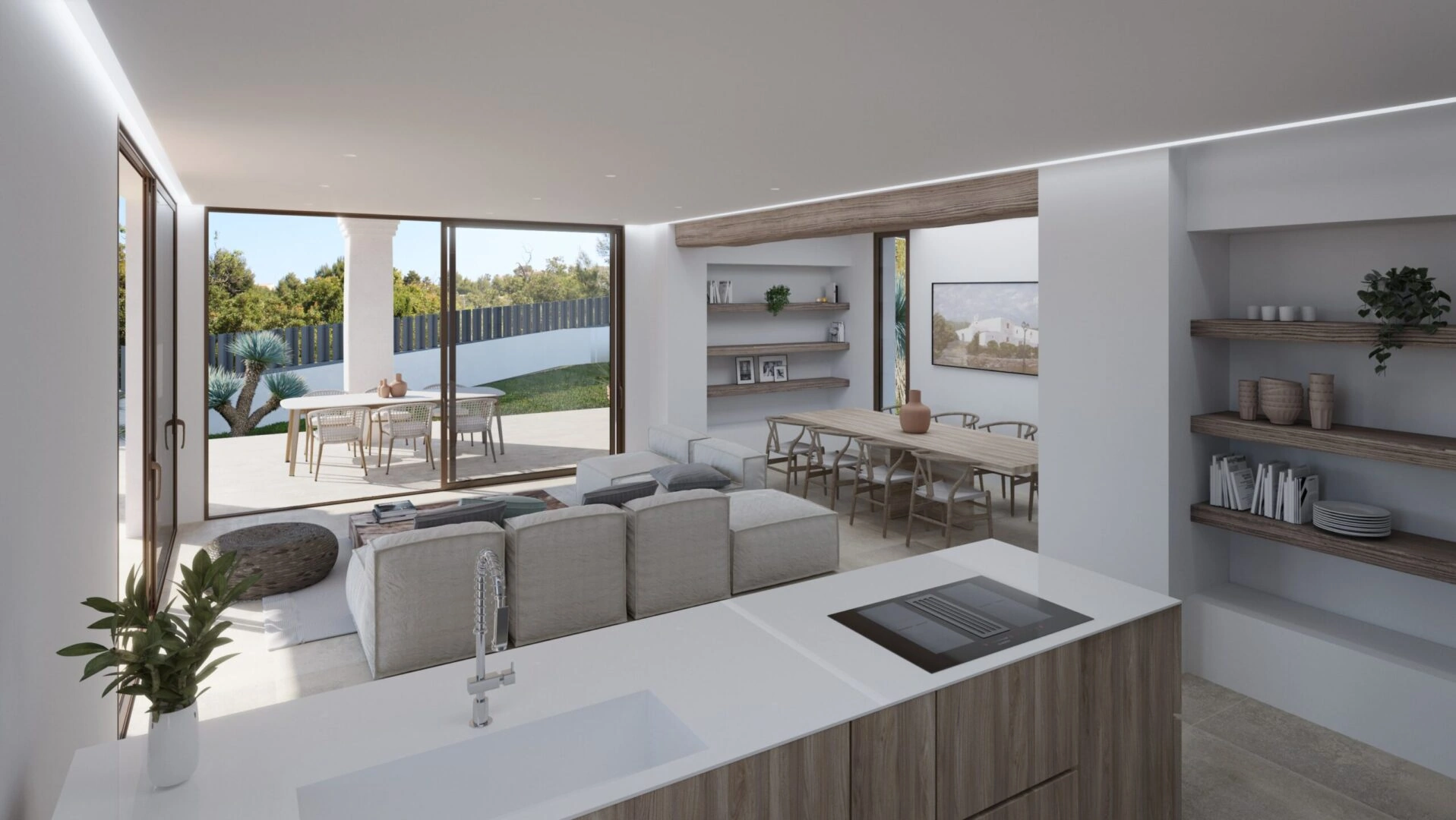 Magnifique villa méditerranéenne neuve à vendre à Lomas del Rey, Jávea.