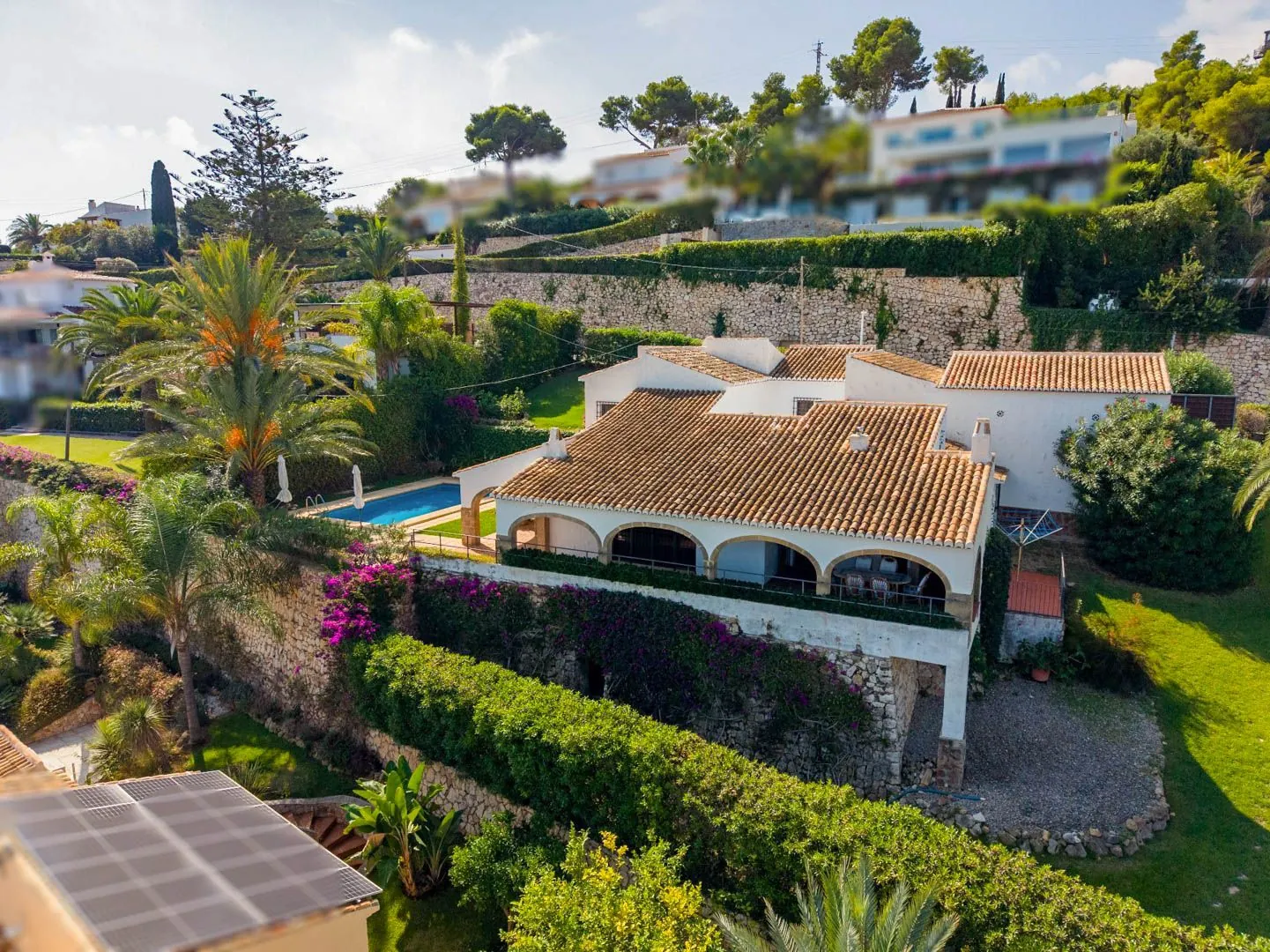 Mediterraanse villa met panoramisch uitzicht op zee te koop in Jávea