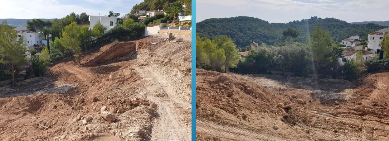 Villa neuve en construction avec vue sur la mer à vendre à Javea.